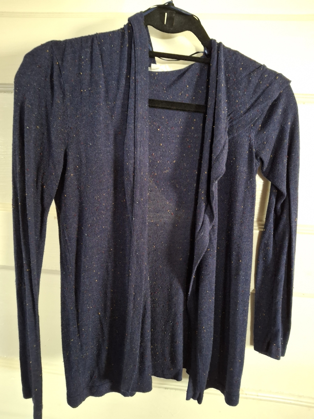Cloud Chaser Women’s Medium Navy Speckled Open Cardigan CFD130